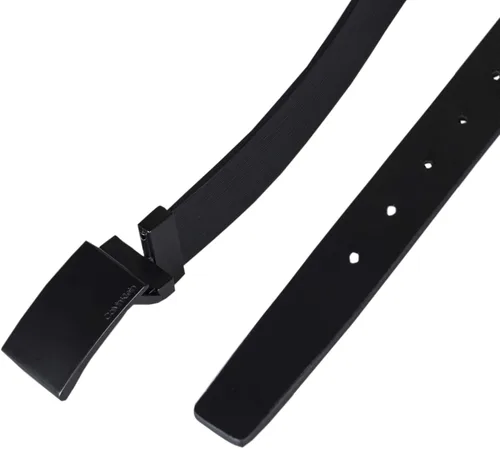 Vista 5 de Calvin Klein Cinturón de vestir con hebilla de placa moderna reversible dos en uno para hombre