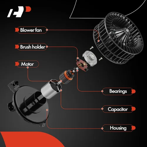Vista 4 de A-Premium Motor de soplador de calefactor delantero HVAC compatible con Jeep WK Grand Cherokee 2005-2010, XK Commander 2006-2010