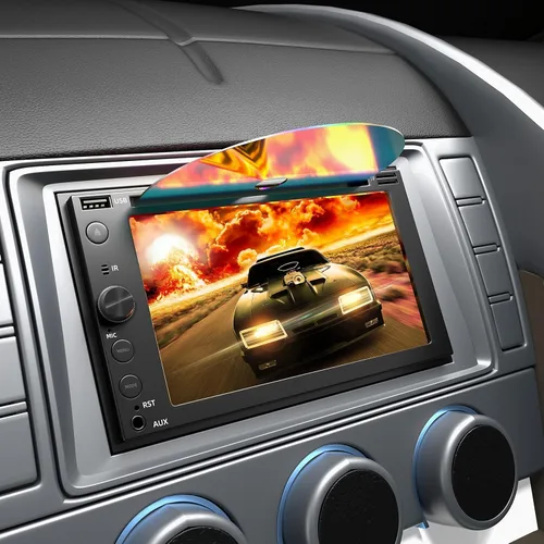 Vista 6 de Estéreo de coche doble DIN con reproductor de CD/DVD Apple Carplay y Android Auto, radio de coche de 6.2 pulgadas con Bluetooth y cámara de Doble