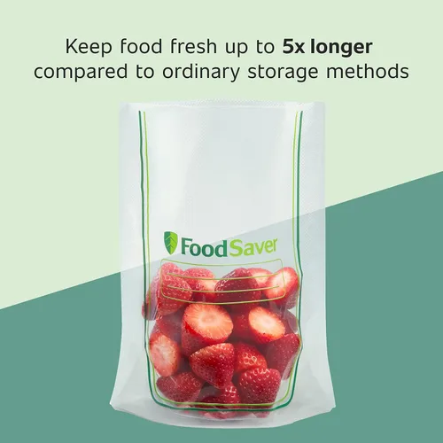 Vista 2 de FoodSaver Bolsas selladoras al vacío Easy Fill de 1 galón Grado comercial y reutilizables 10
