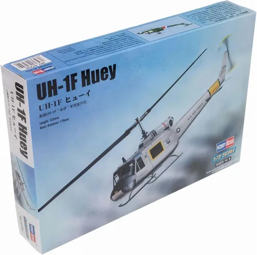Hobby Boss Kit de construcción de modelo de helicóptero UH-1F Huey