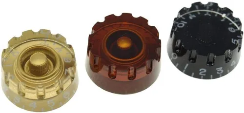 Vista 5 de Dopro 2 perillas de marcación rápida moleteadas para guitarra LP de Estados Unidos (Imperial), 24 ranuras finas, pomos de control para ollas Les