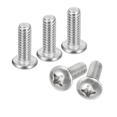 Vista 37 de uxcell Tornillos de máquina de cabeza redonda de 1/4-20x1, tornillo de acero inoxidable 304 18-8, accionamiento Phillips, totalmente roscado