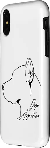 Vista 3 de iPhone 15 Funny proud Dogo Argentino perfil perro mamá perro caso