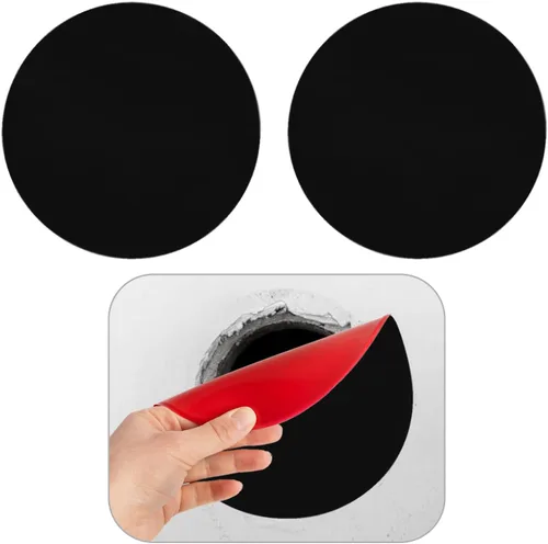 Vista 11 de Rubber Bond Placa de Goma Autoadhesiva para Toma de Pared, Paquete de 5 Unidades – Parche de Agujero para Paneles de Yeso Fácil de Aplicar Despegar