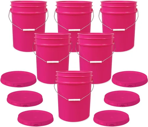 Vista 15 de ePackageSupply Cubo de 5 Galones con Tapa Hermética Fabricado en EE. UU. Grado Alimenticio Plástico Premium HPDE Resistente Cubo Multiusos