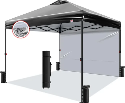 Vista 9 de Tienda de campaña desplegable de 10 x 10 pies, 10 x 10 pies (blanco, 10 x 10 pies)