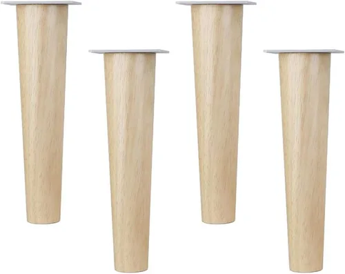 Vista 7 de Solid Wood Oak Furniture Legs,Sofa Legs,Coffee Table Legs,Cupboard Feet,Tapered Replacement Legs for TV Cabinets,Dressing Tables,Bookcase,Bench,with