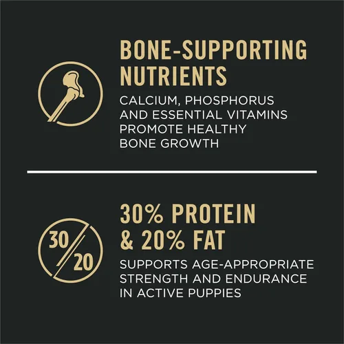 Vista 3 de Purina Pro Plan Sport Development 30/20 Fórmula de pollo y arroz, alimento para perros con alto contenido de proteínas para cachorros, bolsa de 4