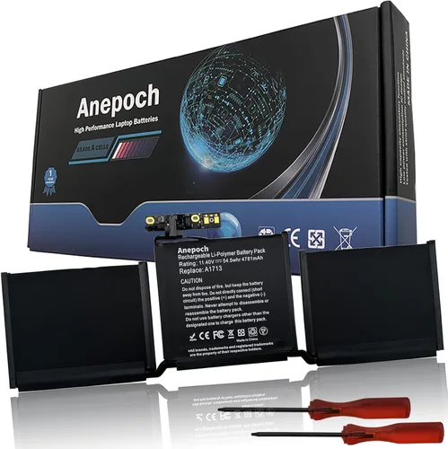 Batería de repuesto para laptop A1713 A1708 para MacBook Pro de 13 pulgadas A1708 [finales de 2016, mediados de 2017] EMC 2978 3164 MPXQ2LL MLL42LL