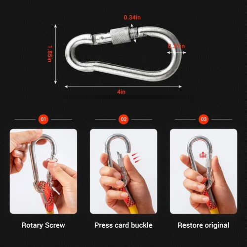 Vista 7 de Nice C Cuerda de Escalada, Cuerda de Rescate, Cuerda de Construcción, Cuerda de Escalada en Roca, Estática de 10mm, 32 pies/64 pies/96 pies/160