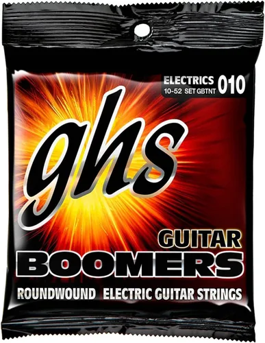Vista 2 de 3 juegos de cuerdas para guitarra eléctrica GHS Boomer TNT 10-52 (GBTNT)
