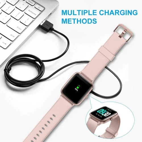 Vista 8 de Compatible con el cargador de reloj inteligente MILOUZ, cargador de repuesto de cable de carga USB magnético compatible con reloj MILOUZ IDW19 de 2