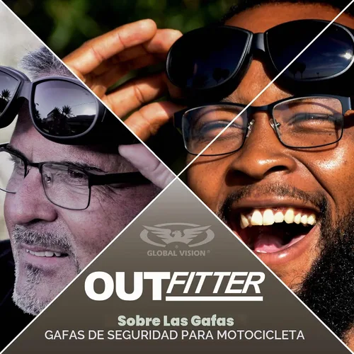 Vista 4 de Global Vision Outfitter Gafas acolchadas para motocicleta de ajuste envolvente