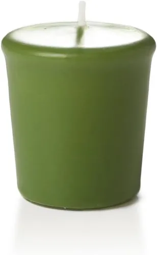 Vista 21 de Yummi - Velas votivas sin aroma, 15 horas de combustión, color blanco. 9 por paquete