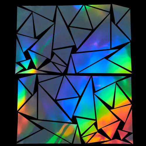 Vista 4 de 2 calcomanías triangulares de vinilo para automóvil, calcomanías de vinilo con gráficos para automóvil, calcomanías para carrocería de automóvil