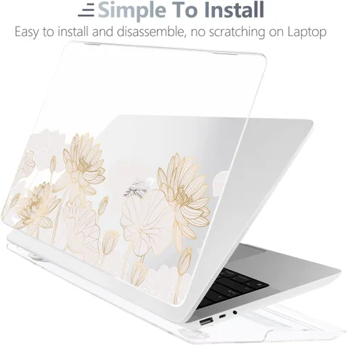 Vista 5 de Batianda Funda personalizada con nombre para laptop Microsoft Surface 5 4/3 de 13.5 pulgadas con reposamanos de metal modelo 1951, carcasa rígida