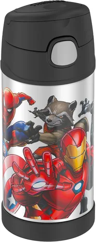Vista 28 de THERMOS FUNTAINER 12 onzas de acero inoxidable para niños, batman