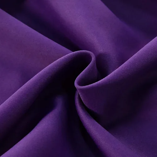 Vista 4 de DECOVSUN Cenefa morada para ventanas de 60 x 18 pulgadas, aislamiento térmico sólido, bolsillo para cortinero, cenefa corta para cocina, cenefa