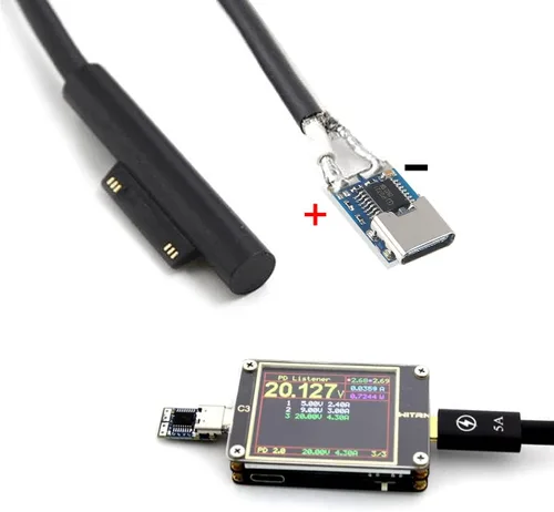 Vista 9 de Paquete de 10 módulos tipo C PD señuelo, USB-C PD 12 V CC, módulo de disparador de potencia de voltaje fijo 5 A, entrada hembra tipo C