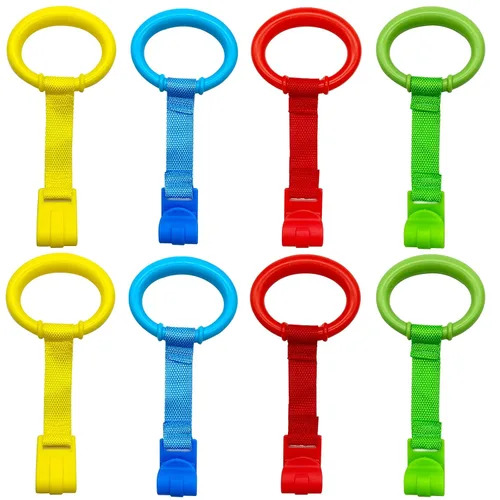 Vista 7 de codree 4 Piezas Anillos para Levantarse de Corralito de Bebé - Anillos para Levantarse de Cuna de Bebé - Anillos Asistentes para Ejercicios