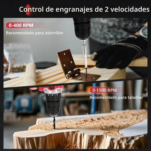 Vista 6 de KingTool Juego de herramientas de 276 piezas – Kit de herramientas con taladro eléctrico inalámbrico de 12 V, caja de herramientas con cajón, juego