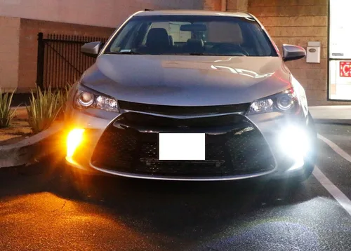 Vista 8 de iJDMTOY (2) 42-SMD luces LED de alta potencia de circulación diurna/kit de conversión de luces de señal de giro para Toyota Camry Le se o edición