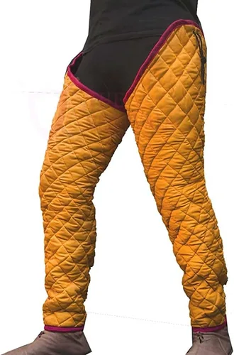 Vista 2 de Legging Thick Padded Chausses Lower Under Gambeson Hauberk SCA LARP Armor Legging for Costume by ITS Medieval