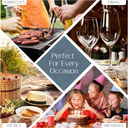 Vista 5 de Elrene Home Fashions Mesa - Mantel de vinilo resistente al agua y a las manchas con reverso de franela, 60 x 102 pulgadas, rectangular, grisblanco