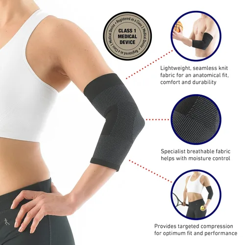 Vista 2 de Neo-G Soporte de codo para tendinitis, dolor en las articulaciones, tenis, golf, deportes - Soporte de brazo de codo de tenis - Manga de compresión
