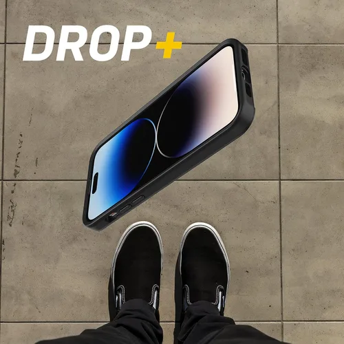 Vista 5 de OtterBox Symmetry Series + Graphics - Funda antimicrobiana con MagSafe para iPhone 14 Pro Max (solamente) - Rebel (negro)