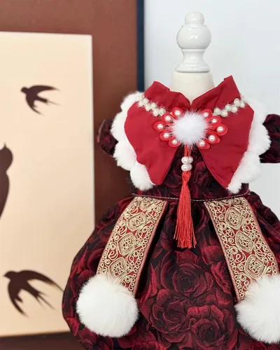 Vista 92 de Moda Vestido de Princesa de Encaje para Perro Cachorro Dulce para Perro EXTRAL Pequeño y Pequeño A-Negro XX-Pequeño