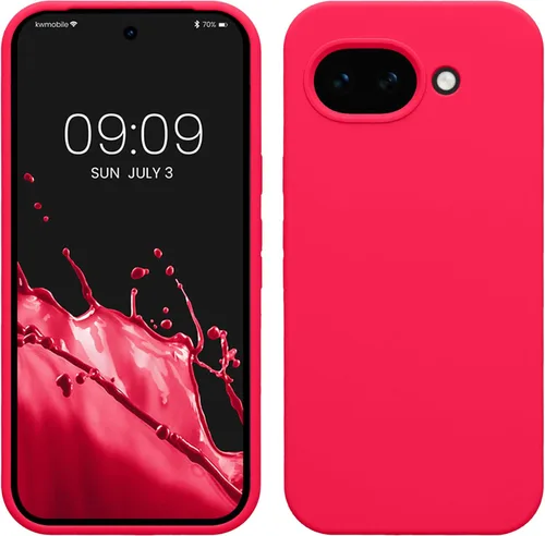 Vista 504 de kwmobile Funda Compatible con Google Pixel 6 Pro - Funda de teléfono de silicona TPU con acabado suave - Azul Arrecife