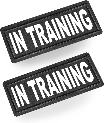 Vista 8 de Parches de entrenamiento para perros de servicio, parches de gancho para chaleco para perro de servicio, apoyo emocional, en entrenamiento, perro