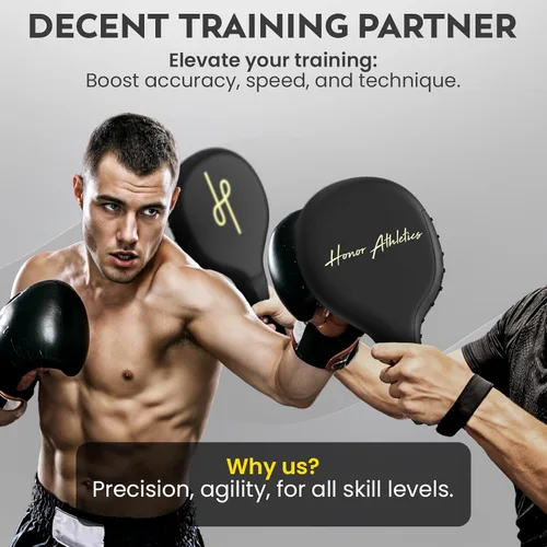 Vista 5 de Honor Athletics Professional Boxing and MMA Punching Paddles (Pair)