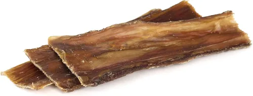 Vista 9 de Masticables naturales de esófago de res de un solo ingrediente para perros, tiras planas y saludables con glucosamina y condroitina de origen