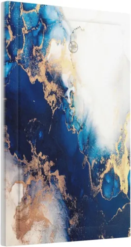 Vista 44 de Cubierta de placa de pared dispositivo duplex de 1 banda de mármol abstracto en arte interruptor de luz de salida eléctrica de cara fluida azul