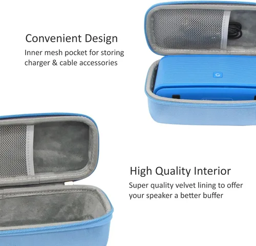 Vista 3 de Caso para Doss SoundBox Touch Bluetooth inalámbrico V4.0 Altavoz portátil Protector Duro EVA Viaje A prueba de golpes Estuche de transporte Funda