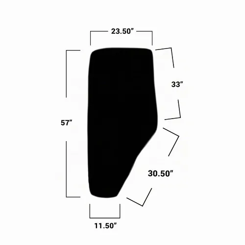 Vista 2 de E-SU27314 LH - Cristal de puerta de cabina para John Deere 5075M, 5080, 5090, 5100, 6115, 6140++
