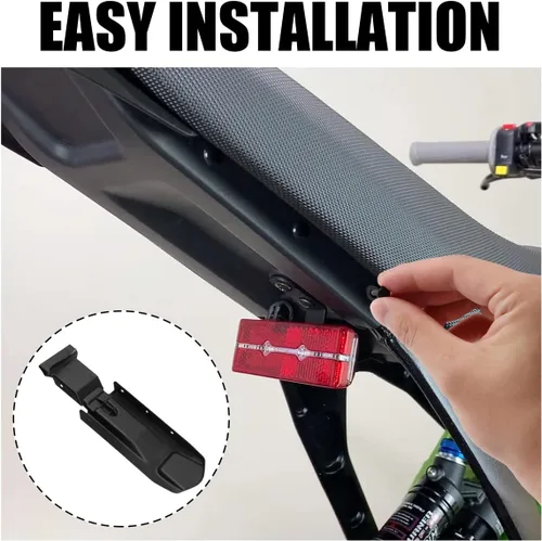 Vista 4 de Placa interior de guardabarros trasero mejorada para Seyway Sur-Ron LBX y S, base protectora de guardabarros, aleta de plástico para guardabarros