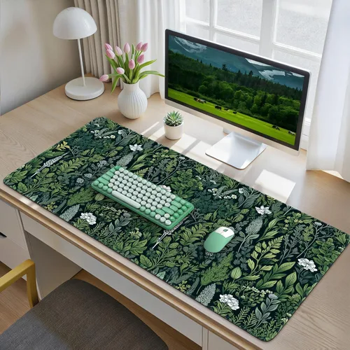 Vista 7 de iCasso Tapete de escritorio, alfombrilla de escritorio grande, alfombrilla de mouse para juegos extendida, alfombrilla de mouse grande