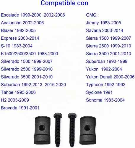 Vista 4 de Tuercas de bloque de ajuste de llave de barra de torsión con pernos para Chevy Silverado Suburban Avalanche Tahoe Express K1500/2500/3500, GMC