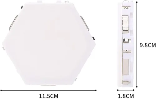 Vista 5 de QFFL paneles de luz led inteligentes Hexágono LED luces paneles de luz multicolor triángulo panel USB a interfaz para conectar para el hogar salón