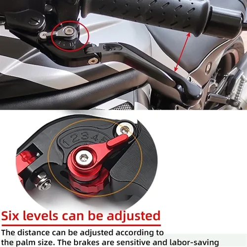 Vista 5 de Motorcycle Brake Clutch Levers for Kawasaki Vulcan S 650 650cc VERSYS 1000 2015-2022 Adjustable Foldable Extendable Motorcycle Brake Clutch Levers