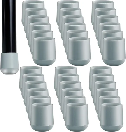Jetec 36 Piezas Tapas para Patas de Sillas Plegables de 7/8 Pulgadas Tapas de Extremo de Silla de Plástico Resistente Deslizadores de Muebles