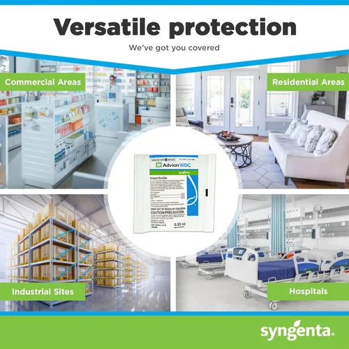 Vista 6 de Advion WDG Insecticida, insecticida pulverizable eficaz, formulado con 20.0% de indoxacarb, interior, exterior y uso en establecimientos