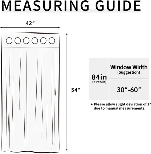 Vista 54 de Easy-Going - Cortinas opacas para dormitorio, aislamiento térmico sólido con ojales, cortinas de ventana para reducción de ruido, cortinas