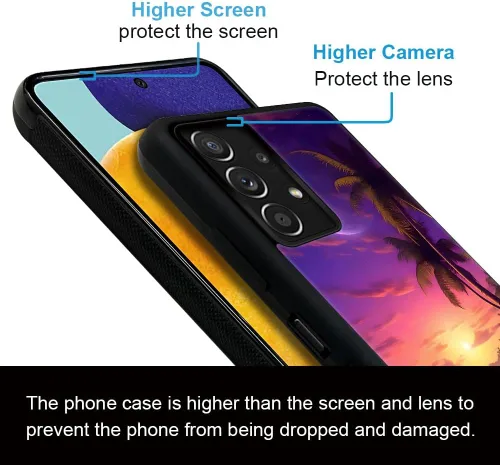 Vista 3 de ZHEGAILIAN Funda compatible con Samsung Galaxy A32 5G, funda protectora de TPU suave compatible con Samsung Galaxy A32 5G de 6.5 pulgadas