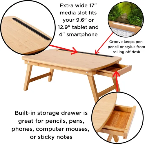 Vista 5 de BirdRock Home - Bandeja portátil para trabajar sentado o de pie
