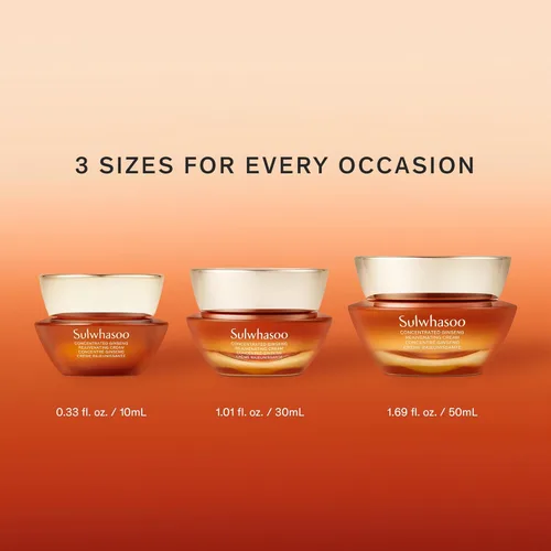 Vista 7 de Sulwhasoo Concentrated Ginseng Rejuvenating Cream- Korean Ginseng & Peptide Anti-Aging Moisturizer with Vitamin C Derivative & Squalane for Wrinkles